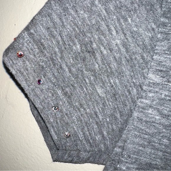 American Apparel Women’s Gray Blingy CLE Cleveland Browns V-neck T-shirt Small - Picture 6 of 7